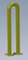 Preview: Anfahrschutzbügel Rammschutzbügel Prallschutzbügel zum aufdübeln Höhe 1150mm