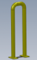 Preview: Anfahrschutzbügel Rammschutzbügel Prallschutzbügel zum aufdübeln Höhe 1150mm