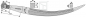 Preview: Greiferzinken gebogen (18683) Länge 680 mm Gewinde M 20 x 1.5 mm  Profil: Vierkant 28/28
