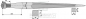 Preview: Fronladerzinken Länge 840 mm Gewinde M27 x 1.5 / Profil  Vierkant  36/36