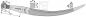 Preview: Gebogener spitzer Zinken mit konischer Mutter (18845)  Länge 810 mm Profil: Vierkant  28/28