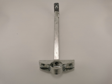 Stützradstrebe, für Ø 60 mm Stützrad, mit Klemmbock, verstellbar, Stahl verzinkt
