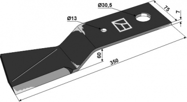 Schlegel-Messer links für Major  63-IND-2537L