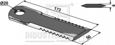 Schlegelmesser passend für Claas Strohhäcksler 634-CLA-14