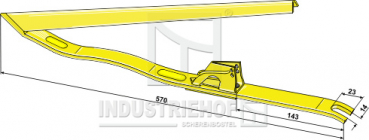 Ährenheber 98.NEH-02 ASX127 passend für New Holland Farbe Gelb