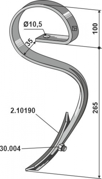 Garezinken mit Schar  2.1022