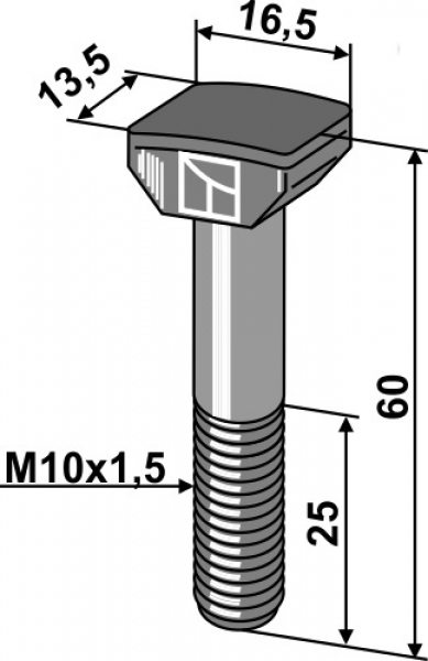 Hammerkopfschraube  30.022