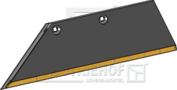 Schar-Hinterteil 15x150 SB45D L - links CarbideLine aus Carbidhartmetall (Lemken)