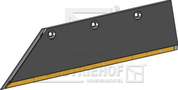 Schar-Hinterteil 15x150 SB58D L - links CarbideLine aus Carbidhartmetall (Lemken)