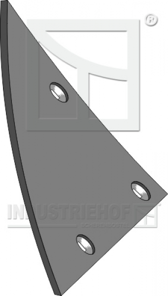 32.0092.BS40 Streichblech-Vorderteil B2KD L 10mm - links (Lemken)