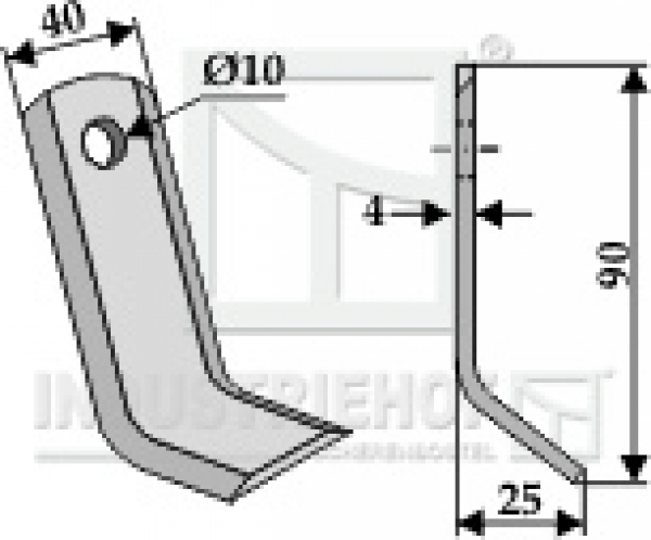 Y-Messer 3-STE-02 passend für Agria Stella Mulcher