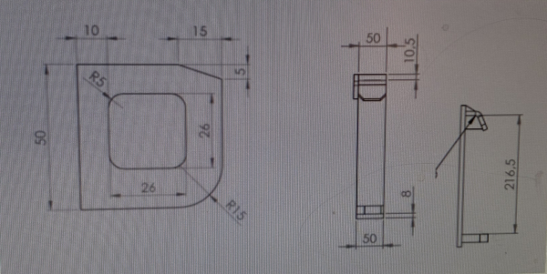 Koppelhaken Avant, Bausatz - 213mm Lochabstand, Stahl S355, 1 Paar (2 Stück)