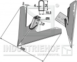 Gänsefußschar zum Nieten  101.IND-9012