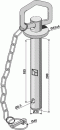 Steckbolzen mit Kette und Klappsplint Typ I 14-185-28