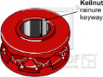 Kettennuss/Umlenkrolle für Kettenteilung  10 X 35 mm  Zähne 6 Keilnut 12 mm passend für Kemper Streuer und diverse Hersteller